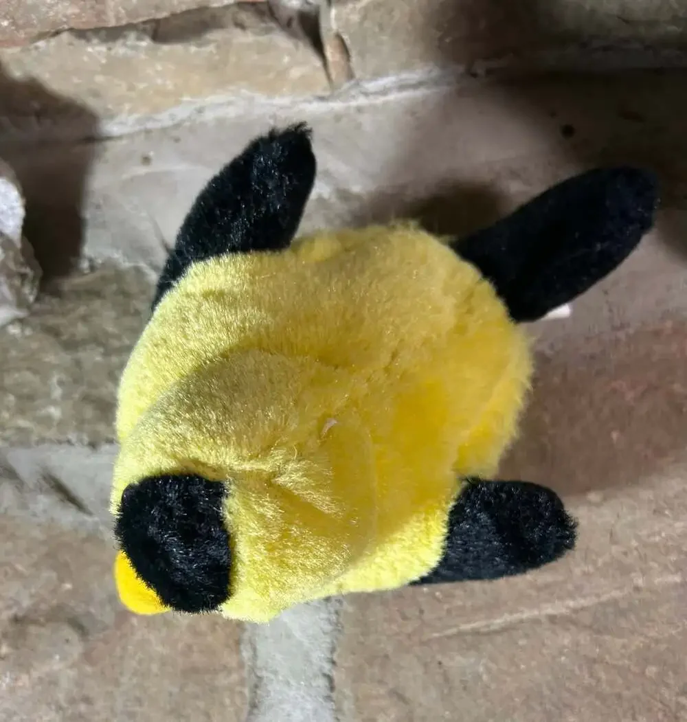 Goldfinch Plush K&M Toys Black and Yellow bird